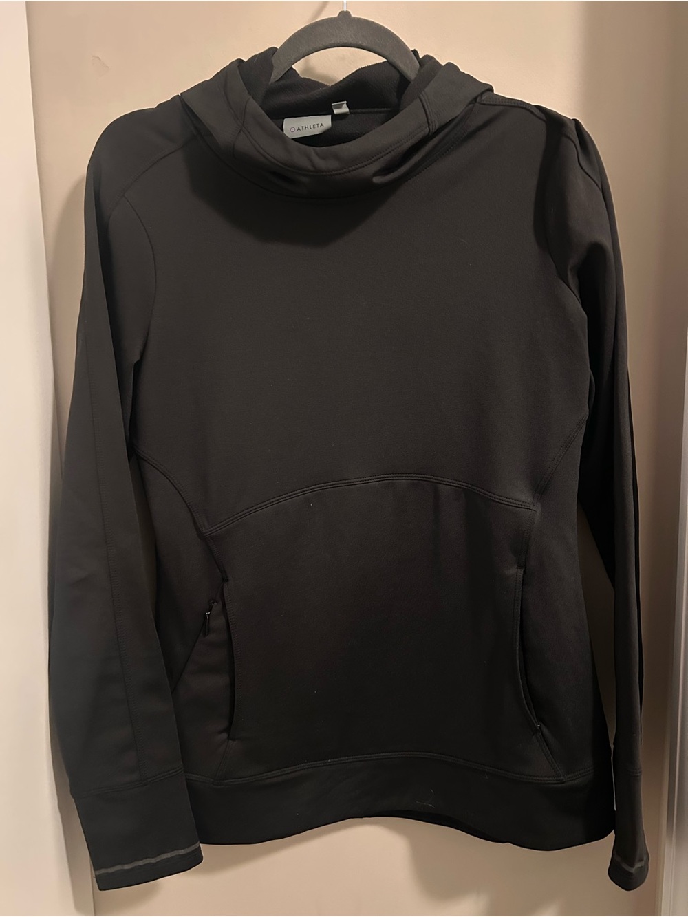Athleta Black Hooded Pullover
